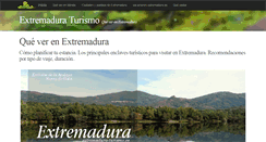 Desktop Screenshot of extremadura-turismo.es